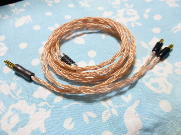 SHURE SRH1840 SRH1540 SRH1440 用 ケーブル MOGAMI 2944 八芯 ブレイド編み 4.4mm5極 200cm 長め トープラ販売 高品質ver (カスタム可)