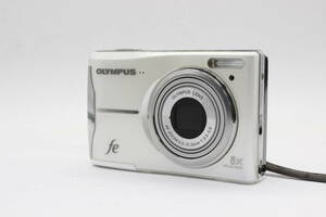 【返品保証】 【便利な単三電池で使用可】オリンパス Olympus FE-46 ホワイト 5x コンパクトデジタルカメラ s2373