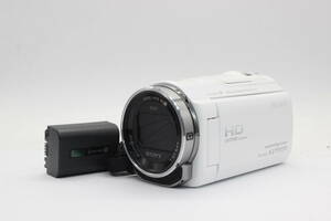 【返品保証】 【録画再生確認済み】ソニー Sony HANDYCAM HDR-CX535 ホワイト 60x バッテリー付き ビデオカメラ s2533