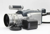 【返品保証】 【録画再生確認済み】シャープ SHARP MiniDV VL-AX1 500x バッテリー付き ビデオカメラ s2554_画像1