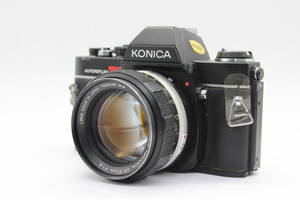 【訳あり品】 コニカ KONICA AUTOREFLEX TC ブラック HEXANON AR 57mm F1.4 ボディレンズセット s3101