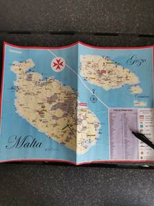 △　マルタ　地図　現地で入手　ヴァレッタ　ゴゾ