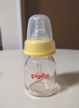 ピジョン Pigeon ガラス哺乳瓶 120ml 新生児用 果汁用哺乳瓶 ピジョン哺乳瓶 出産準備_画像5
