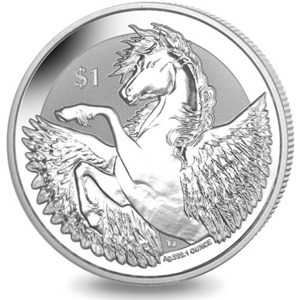 [ written guarantee * capsule with a self-starter ] 2018 year ( new goods )va- Gin various island [ Pegasus ] original silver 1 ounce silver coin 