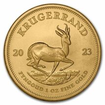 [保証書・カプセル付き] 2023年 (新品) 南アフリカ「クルーガーランド」純金 1オンス 金貨_画像1