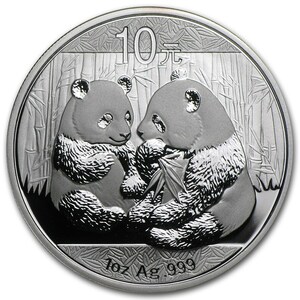 [保証書・カプセル付き] 2009年 (新品) 中国「パンダ」純銀 1オンス 銀貨