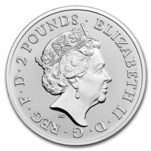 [保証書・カプセル付き] 2021年 (新品) イギリス「英国王室の紋章・ライオン・ユニコーン」純銀 1オンス 銀貨_画像2