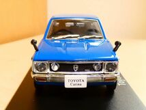 国産名車 コレクション A 1/43 トヨタ カリーナ 1970 青 アシェット 旧車 クラシックカー ミニカー_画像3