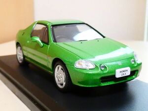 国産名車 コレクション A 1/43 ホンダ CR-X デルソル 1992 緑 アシェット 旧車 クラシックカー ミニカー
