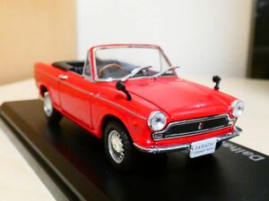 国産名車 コレクション 1/43 ダイハツ コンパーノ スパイダー 1967 赤 アシェット 旧車 クラシックカー ミニカー