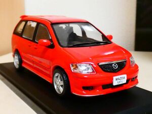 国産名車 コレクション 1/43 マツダ MPV 2002 赤 アシェット 旧車 クラシックカー ミニカー Z