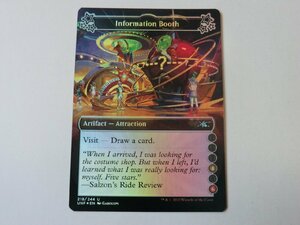 MTG 美品 【Information Booth（4,6）（FOIL）】 （アンコモン） Unfinity UNF 英 1枚迄