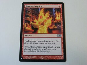 MTG 美品 【燃え立つ調査】 （コモン） MB1 英 1枚迄