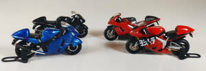 バイクフィギュア　ハヤブサ　HAYABUSA　GSX1300R　4台　1/43　1/42