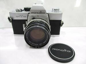 【10-67】minolta ミノルタ SRT101 フィルムカメラ ROKKOR-PF 1:1.7 f=55mm 