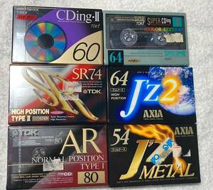 カセットテープ ハイポジ メタル AXIA TDK 未開封 タイム 54・60・64・74 など 6種
