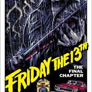 ロッキンジェリービーン Friday The 13th Final Chapter シルクスクリーン ポスター ap 13日の金曜日 新品 正規 シリアルナンバー&サイン入