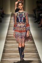 定価39万円 美品 ETRO エトロ シフォン花柄ワンピース イタリア製_画像1