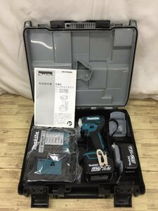 【未使用】makita(マキタ) 18v充電式インパクトドライバ ブルー(6.0Ahバッテリx2/充電器/ケース) TD173DRGX　/IT61GXHXZU0V