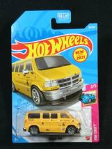 ★ホットウィール★USカード 2021 DODGE VAN MOON EYES ダッジ バン ムーンアイズ 黄/イエロー HW HotWheels (送料220円~)_画像1