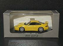 Minichamps 1/43 Porsche 911 GT3 Yellow ◆ Porsche Dealer Limited Edition ◆ ミニチャンプス WAP 020 096 13_画像1