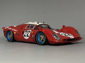 1/18 Ferrari 412 P Scuderia Filipinetti #22 Le Mans 24h 1967 ◆ J.Guichet / H.Muller ◆ フェラーリ 412P (330 P4) Jouef Evolution