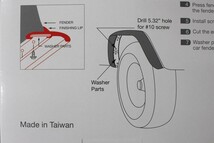 汎用 エクスカージョン エクスプローラー F150 ラバーフェンダー 2.5cm 1台分 ワイド オーバーフェンダー プロテクター 25mm 流用 送料無料_画像4