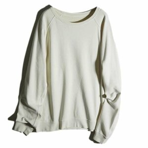 M3409f31　▼REMI RELIEF レミレリーフ▼　REVERSIBLE SWEAT リバーシブルスウェット アイボリー / コットン ホワイト 春～秋