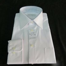 F2 新品 長袖 ビジネスシャツ ワイド Lサイズ LLサイズ 42-82 形態安定加工 2枚セット ホワイト 白地 Yシャツ メンズ 男性用 会社 通勤_画像3
