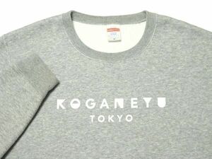 ★レア♪黄金湯 KOGANEYU TOKYO★オリジナルトレーナーM/グレーメンズ裏起毛スウェットシャツグッズ銭湯サウナ温泉お風呂