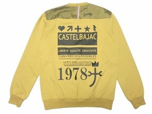 ★新品!!定価3万円♪カステルバジャック★メンズトレーナー48/家紋スウェットシャツCASTELBAJAC SPORTS長袖シャツセーター