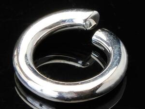 (OT-006)SILVER925 silver made custom for 12mm silver circle can / men's / lady's / ear decoration 