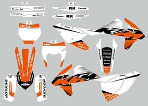 2016-2019 KTM SX SXF XC XC-W EXC EXC-F カスタム デカール グラフィック キット C1