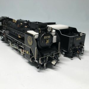 【極美品】 ほぼ未使用　D51 758号機　お召仕様　HOゲージ　鉄道模型　Crownモデル【IK00464】