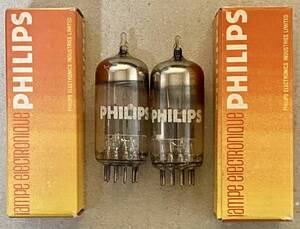 ■NEW19582■ PHILIPS 6BQ7A/6BZ7　新品元箱入２本セット