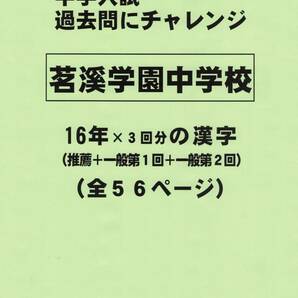 【特典付き】茗溪学園中学校（茨城）の１６年分の過去問『漢字の読み・書き』