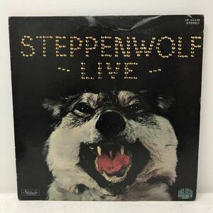 I1012A5 STEPPENWOLF LIVE LP レコード 2枚組 HP-9443B 赤盤 非売品 白ラベル 国内盤 ステッペンウルフ ライブ 洋楽 ハードロック DUNHILL