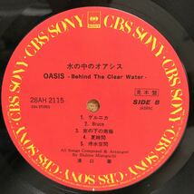 I1019B5I 溝口肇 水の中のオアシス OASIS Behind The Clear Water LP レコード 非売品 28AH 2115 CBS SONY ゲルニカ Bruce 窓の下の南極_画像6