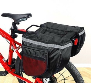 ★数量限定です！左右セット 25Lパニア二バック 自転車用サイクリングバッグ キャンプ ツーリング ｂ777