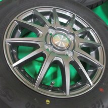 極上 ミライース 155/70R13 冬用2021年超バリ山スタッドレス 90%-95%山 ヨコハマ iceGUARD iG60 4本 4穴PCD100 +42 バモス 中古新潟_画像2