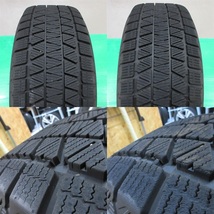 プラドTZ-G 265/60R18 冬用2022年バリ山スタッドレス 85-90%山 ブリヂストン BLIZZAK DM-V3 4本 6穴PCD139.7 8J +25 ハイラックス 中古新潟_画像10