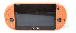 【中古】PSVITA PCH-2000 ネオンオレンジ ソフト ガンダム/ゴルフ/サッカー 本体ソフトセット