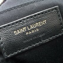 101689849 サンローランパリ SAINT LAURENT PARIS カメラバッグ フリンジ 612544 ブラック レザー ショルダーバッグ レディース A_画像6