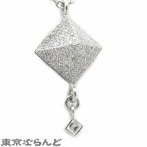 101691570 エルメス HERMES メドール ダイヤモンド ペンダント K18WG ダイヤモンド 111PD 総0.35ct ネックレス レディース 仕上済_画像2