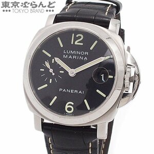 101693342 1円 パネライ PANERAI ルミノール マリーナ 40mm PAM00048 ブラック SS レザー 腕時計 メンズ 自動巻 D番