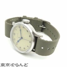 101682412 ロンジン LONGINES ヘリテージ ミリタリー L2.819.4.93.2 アイボリー SS ナイロン 箱・保証書付き 腕時計 メンズ 自動巻_画像2