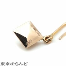 101693466 エルメス HERMES メドール フックピアス K18PG ピンクゴールド ドロップ ピアス レディース 仕上済_画像3