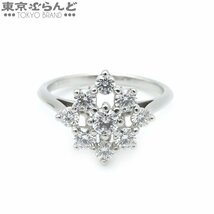 101693461 ティファニー TIFFANY&Co. フラワー ダイヤモンド リング Pt950 8号相当 プラチナ リング・指輪 レディース 仕上済_画像1