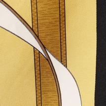 HERMES エルメス カレ90 Eperon d'or 黄金の拍車 スカーフ シルク 黒/黄 レディース【I191923208】中古_画像7