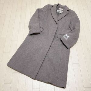 和47★ relume JOURNAL STANDARD HAMILTON LAMBSWOOL レリューム ジャーナルスタンダード チェスターコート M レディース グレー